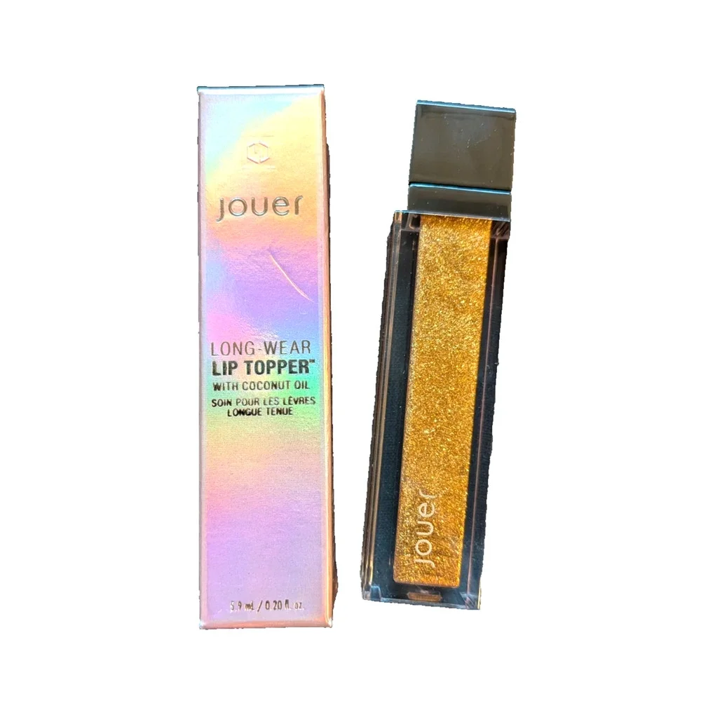 Jouer Molton Gold Long-Wear Shimmer Lip Topper w/ Coconut Oil 5.9mL /0.20 fl oz